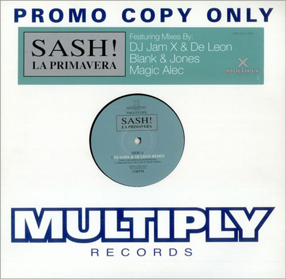 Sash! La Primavera UK Promo 12" vinyl single (12 inch record / Maxi-single) TMULTY32PX
