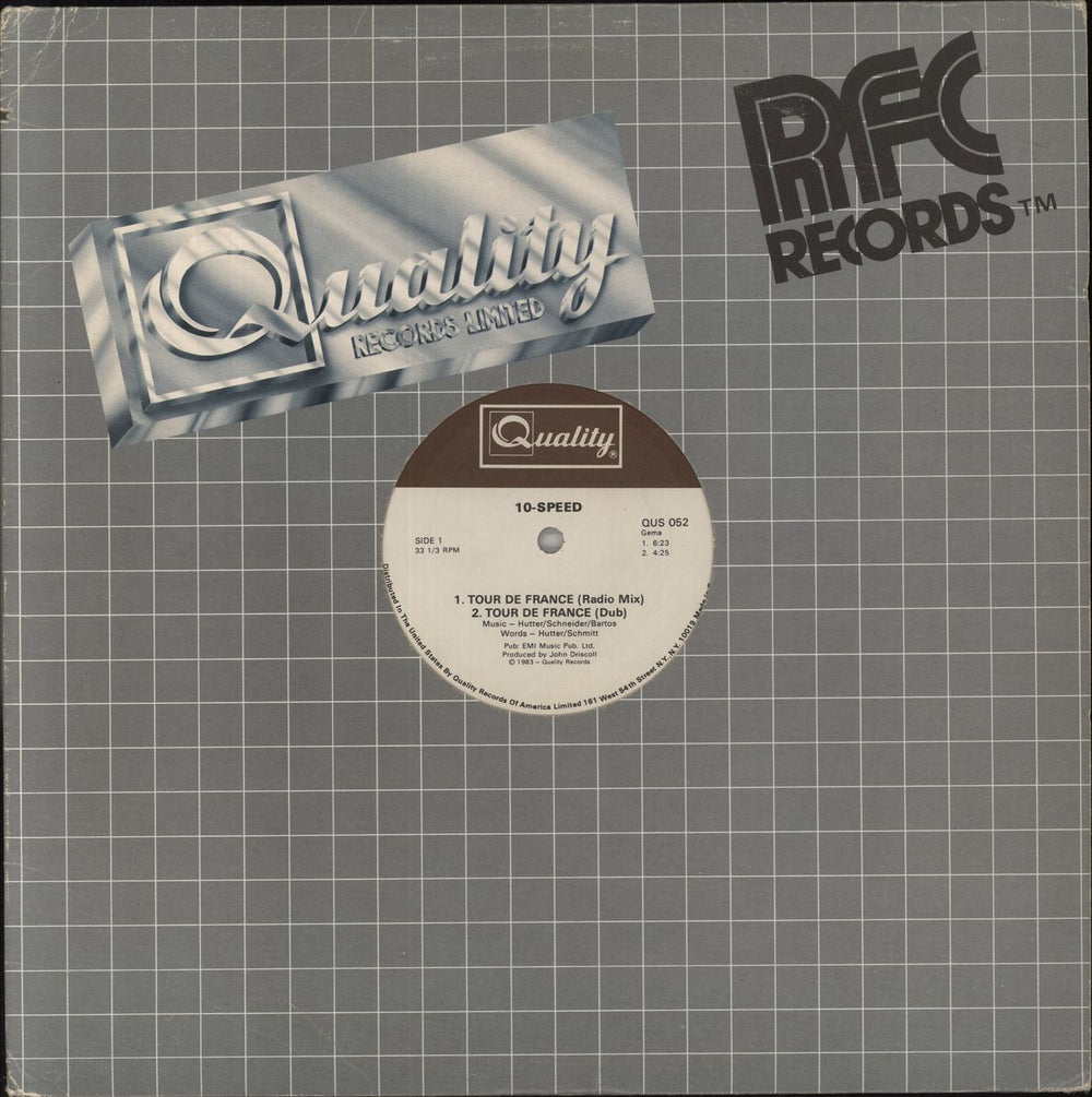 10-Speed Tour De France US 12" vinyl single (12 inch record / Maxi-single) QUS052