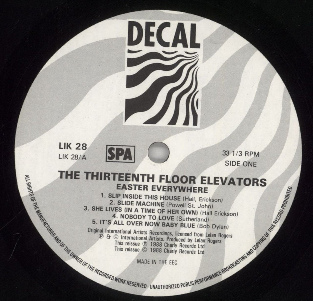 13th Floor Elevators Easter Everywhere UK vinyl LP album (LP record) 13FLPEA312220
