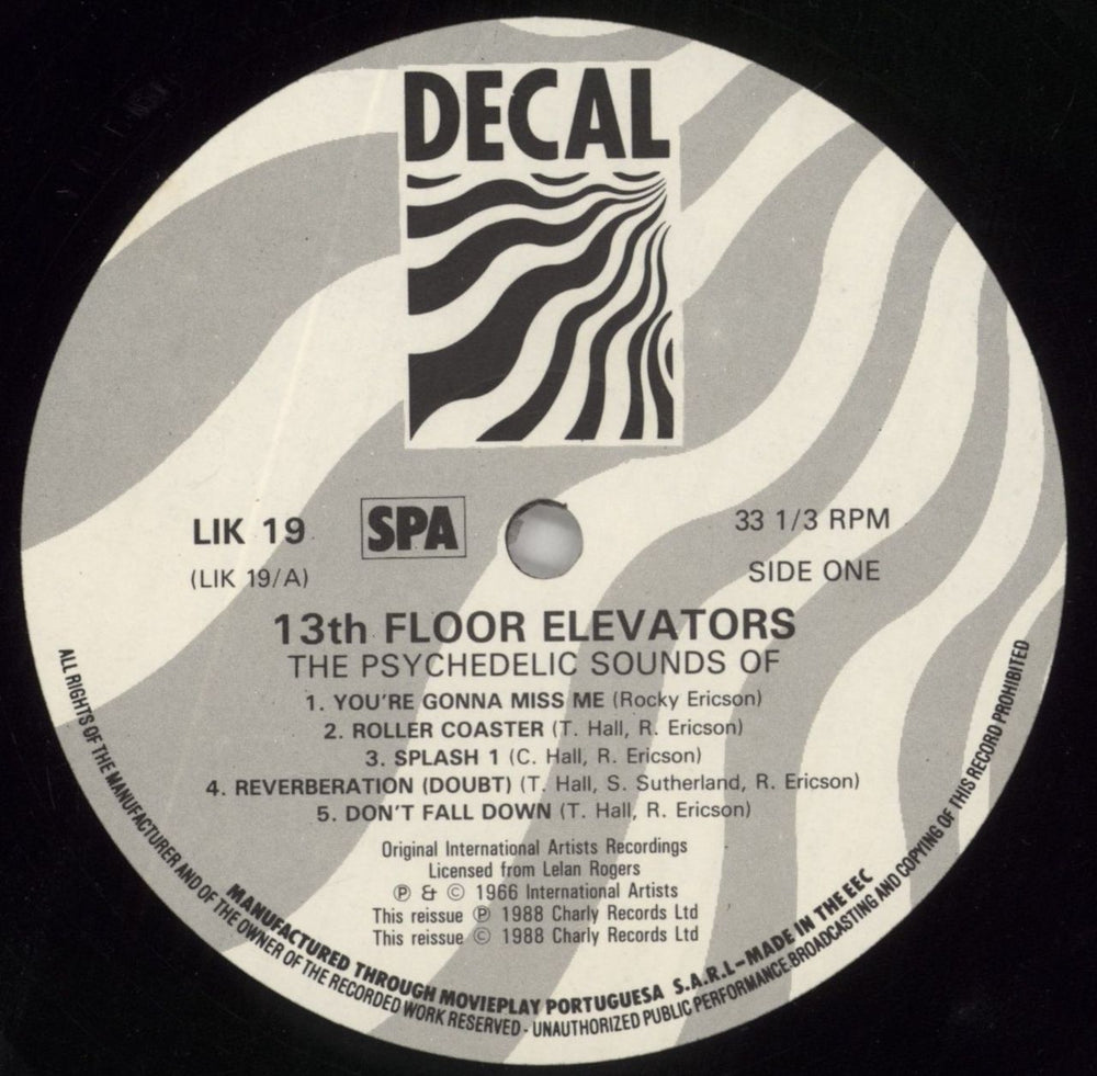 13th Floor Elevators The Psychedelic Sounds Of - EX UK vinyl LP album (LP record) 13FLPTH859374