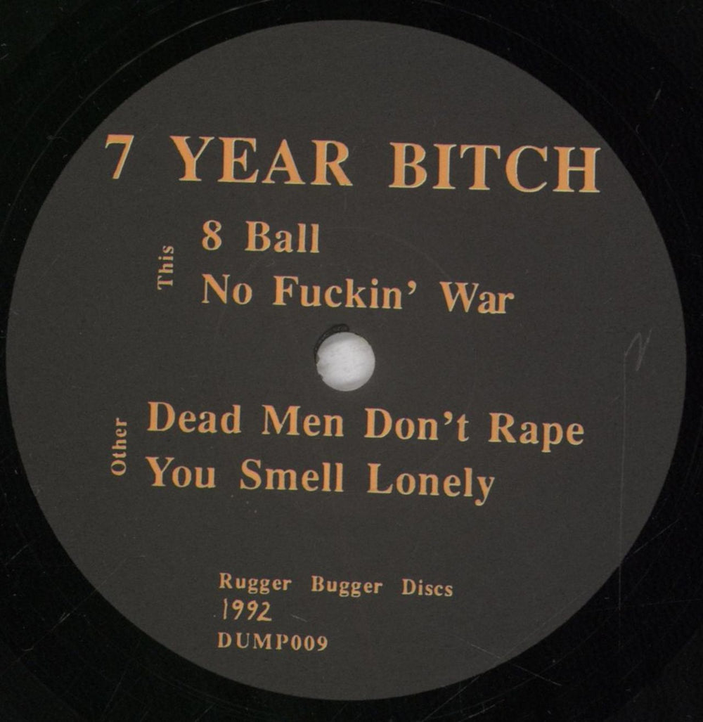 7 Year Bitch Antidisestablishmentarianism UK 7" vinyl single (7 inch record / 45) 7AA07AN841189