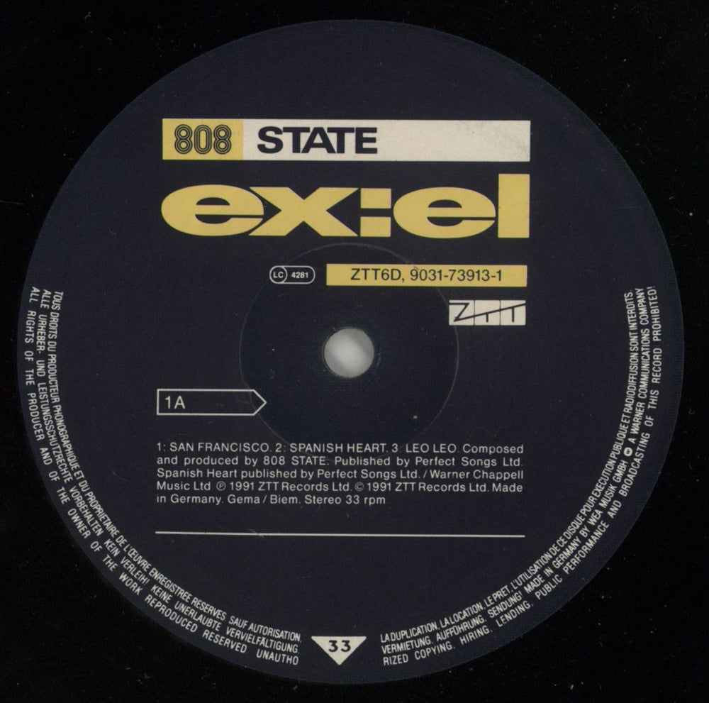 808 State Ex:El - VG Sleeve German 2-LP vinyl record set (Double LP Album) 8082LEX869549