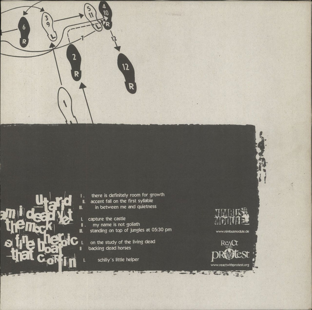 A Fine Boat, That Coffin! 4 Way Split German vinyl LP album (LP record)