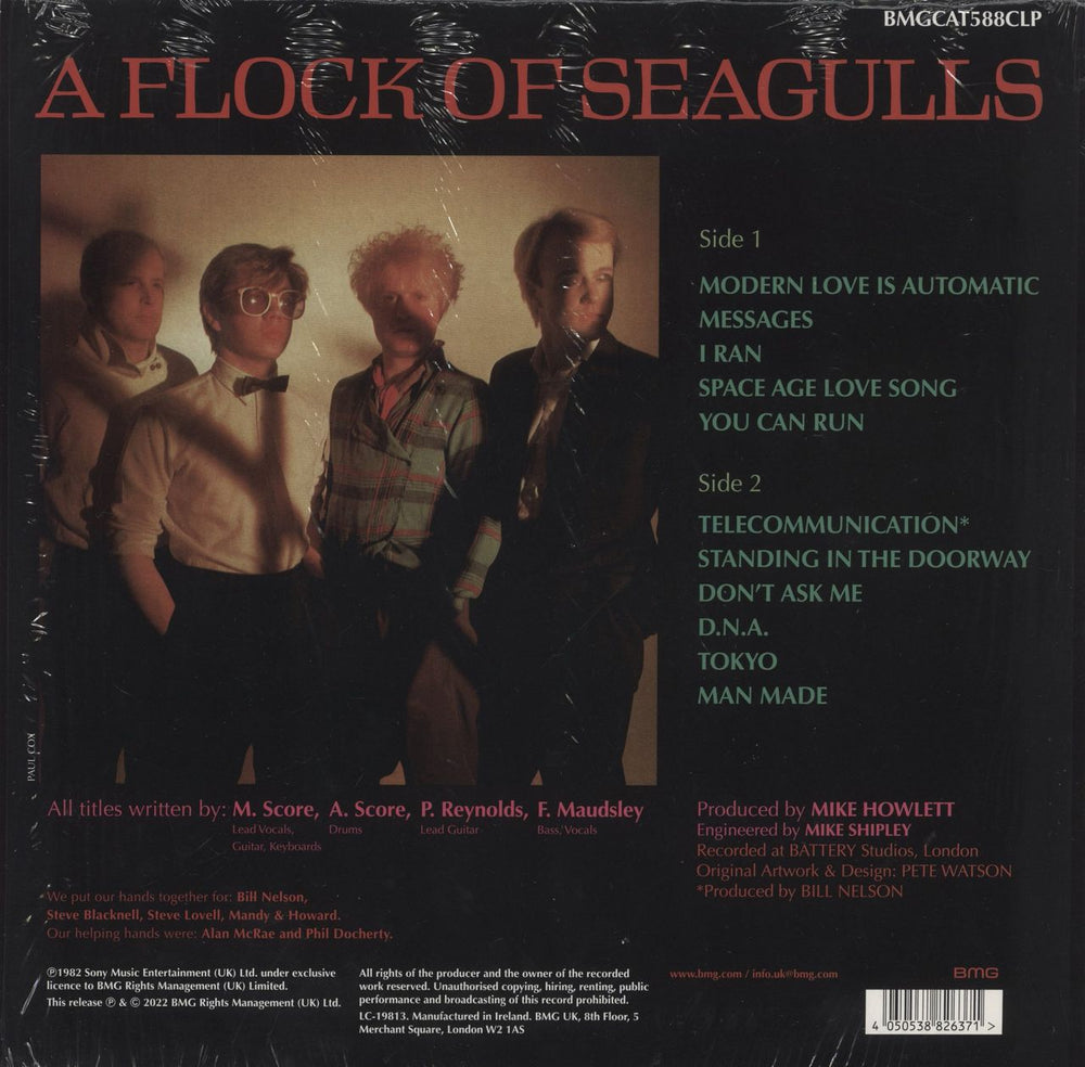 A Flock Of Seagulls A Flock Of Seagulls - Remastered Orange Vinyl UK vinyl LP album (LP record) 4050538826371