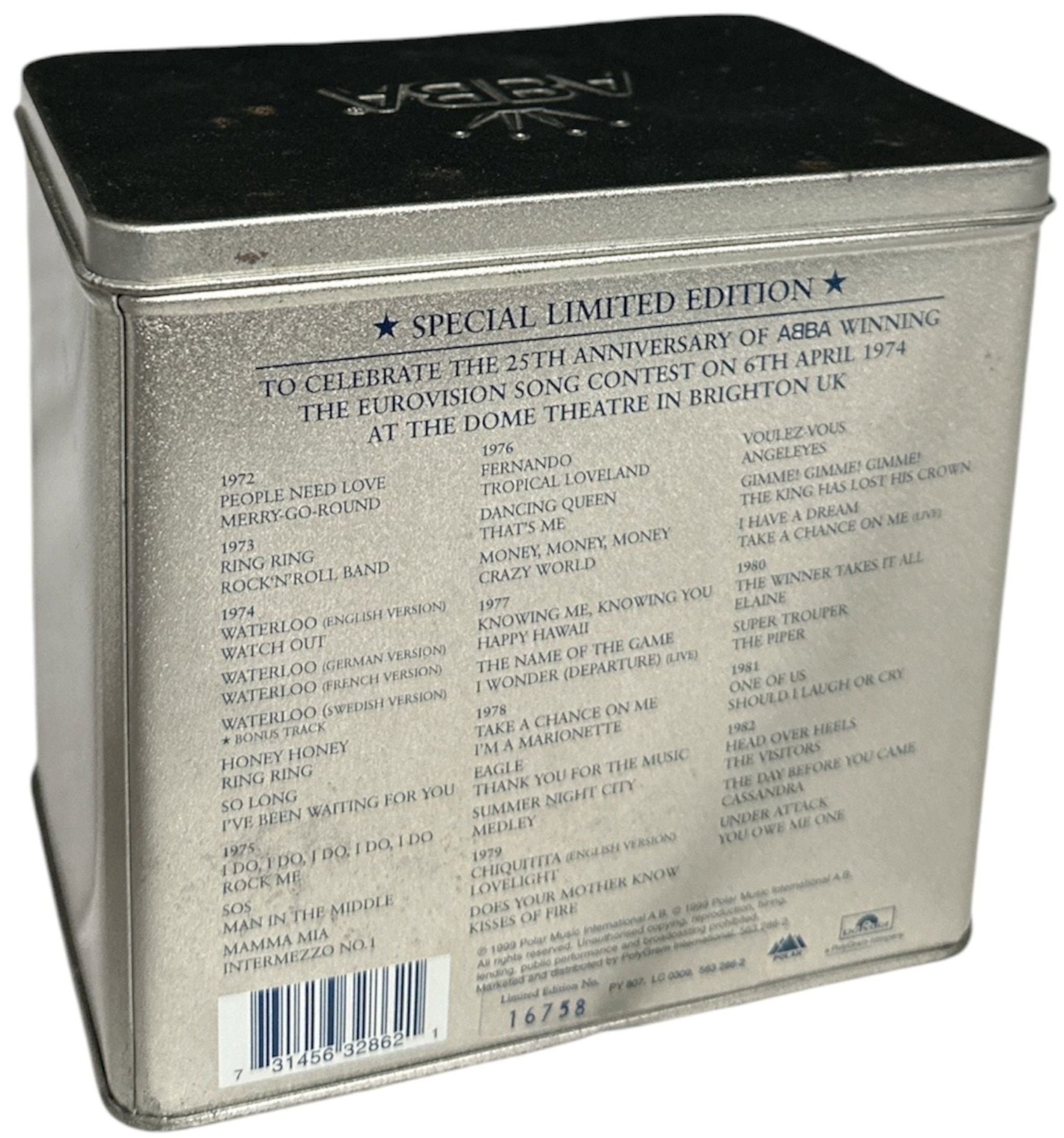 Abba Singles Collection 1972 - 1982 German CD Single Box Set