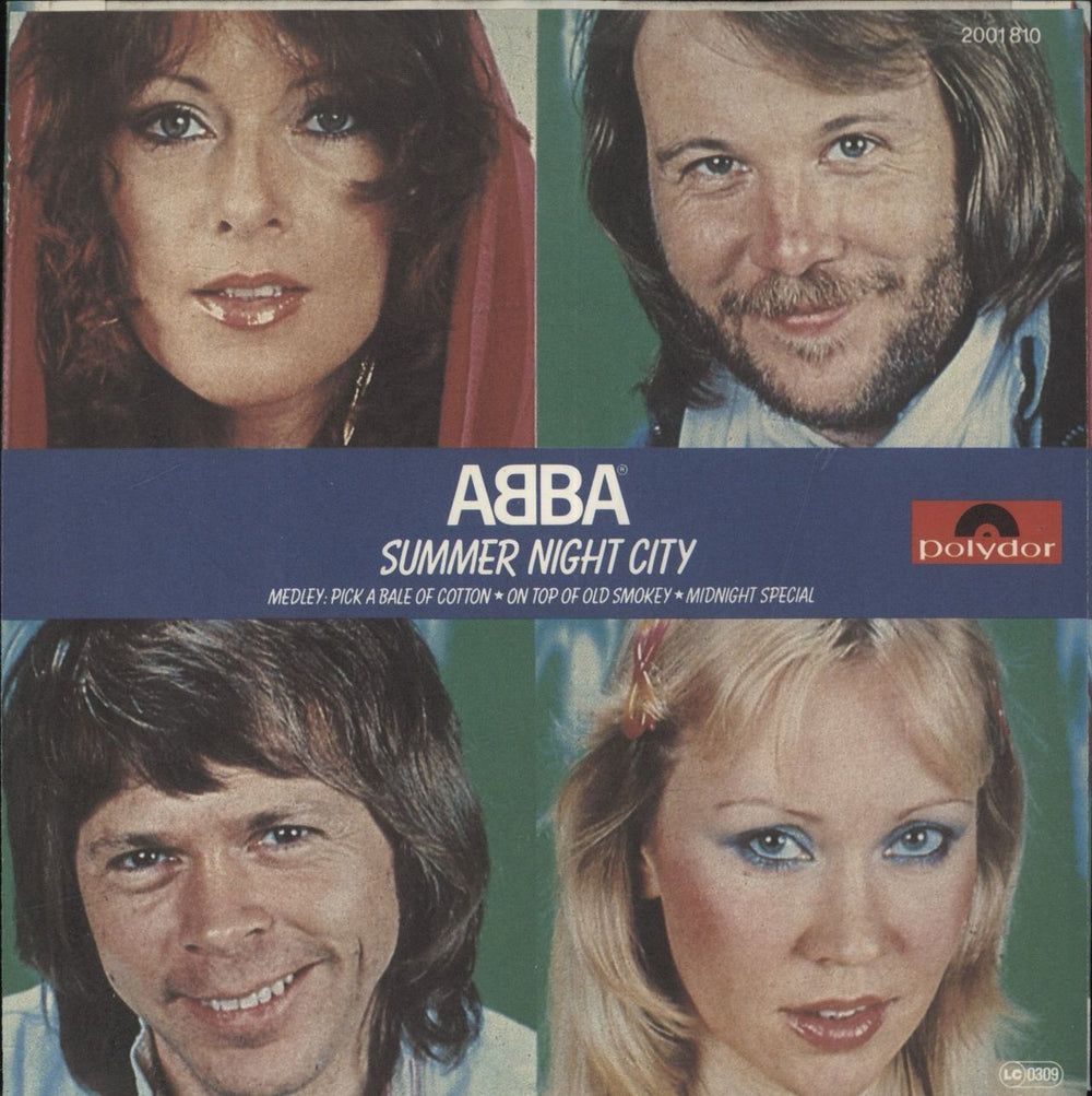 Abba Summer Night City German 7" vinyl single (7 inch record / 45)