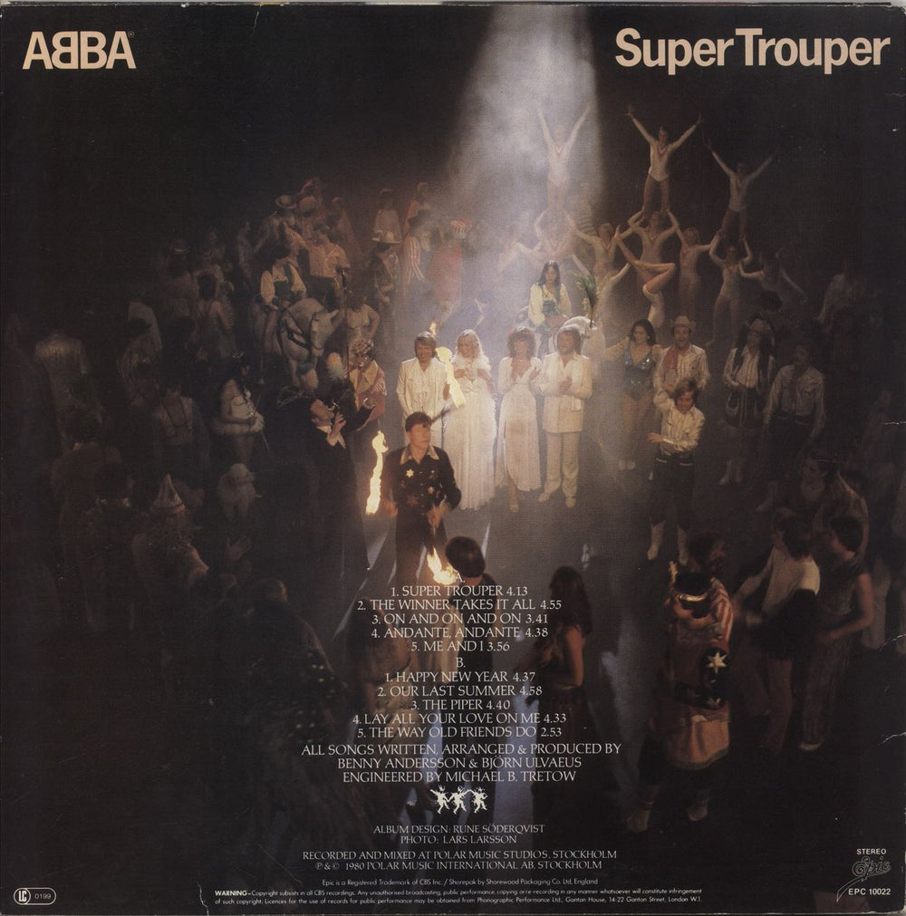 Abba Super Trouper - Saab - EX Dutch vinyl LP album (LP record)