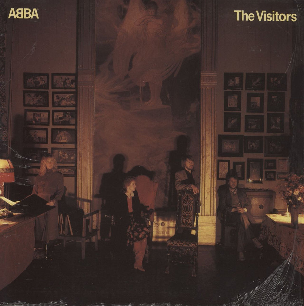 Abba The Visitors + merch insert - Shrink UK vinyl LP album (LP record) EPC10032