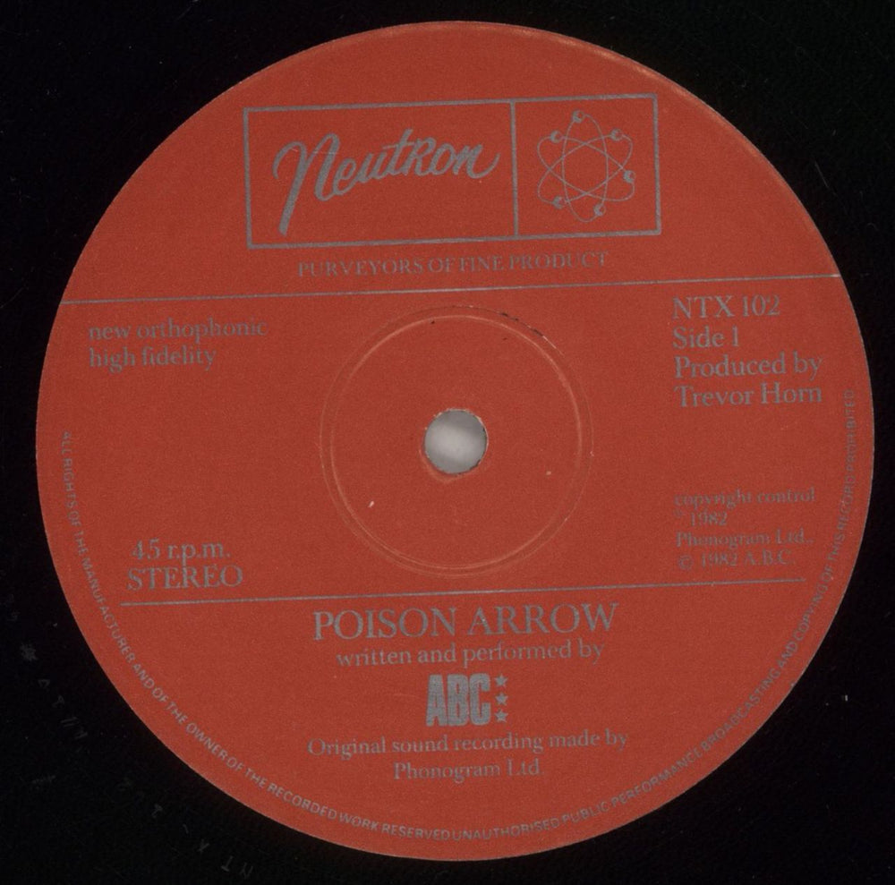 ABC Poison Arrow UK 12" vinyl single (12 inch record / Maxi-single) ABC12PO45503