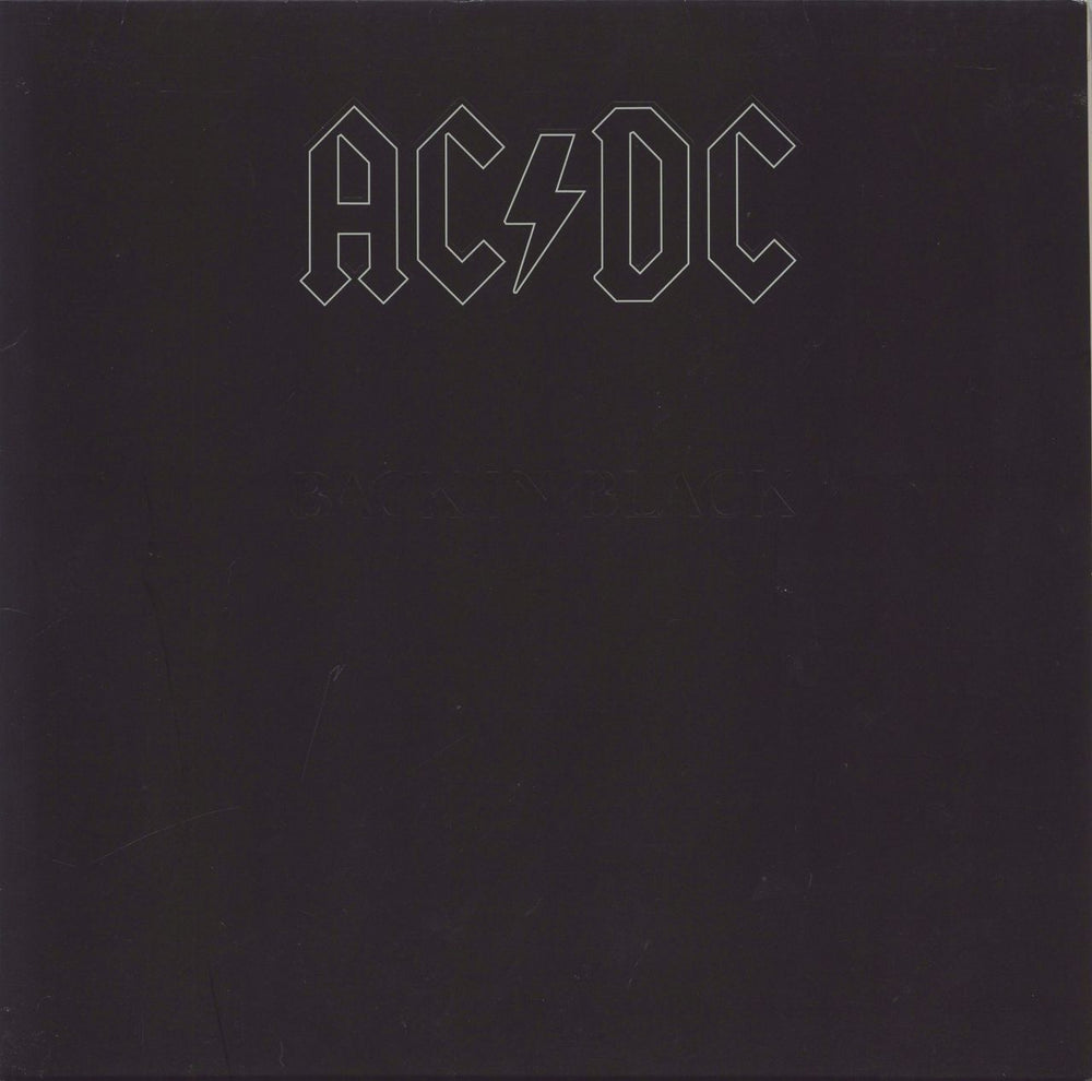 AC/DC Back In Black - 180gm - EX UK vinyl LP album (LP record) 5107651