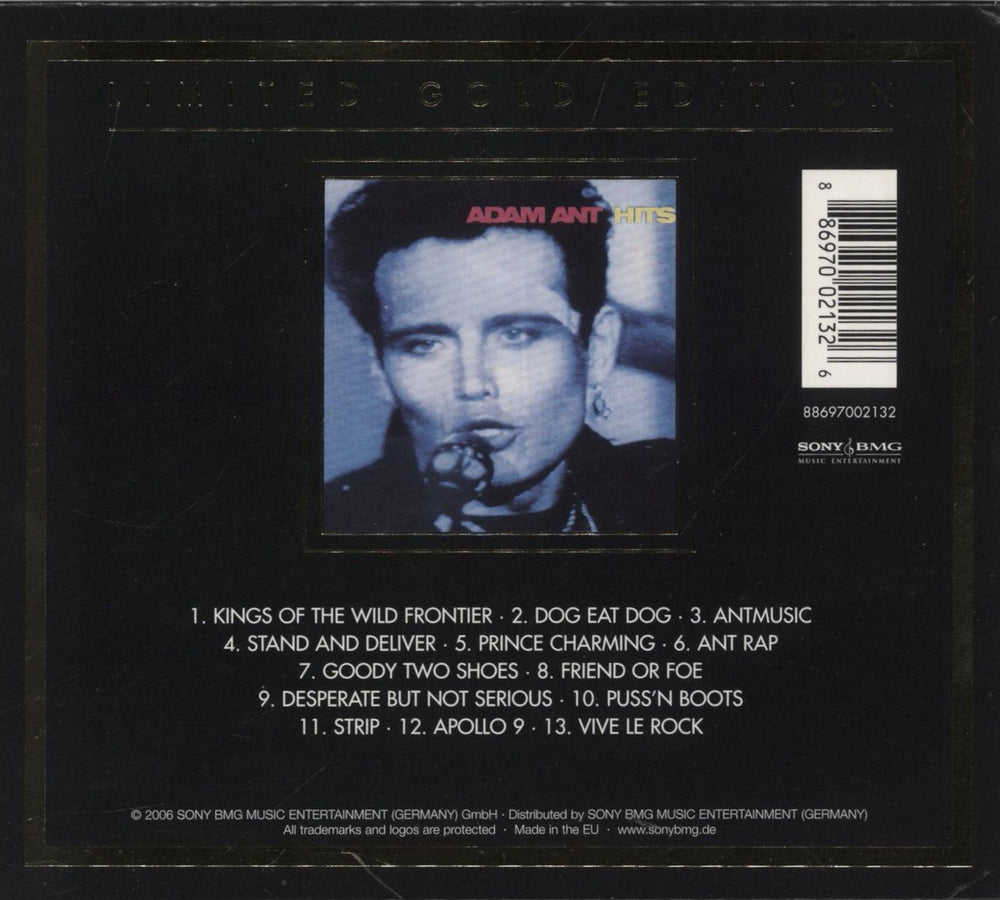 Adam Ant Hits - Gold Edition UK CD album (CDLP) 886970021326