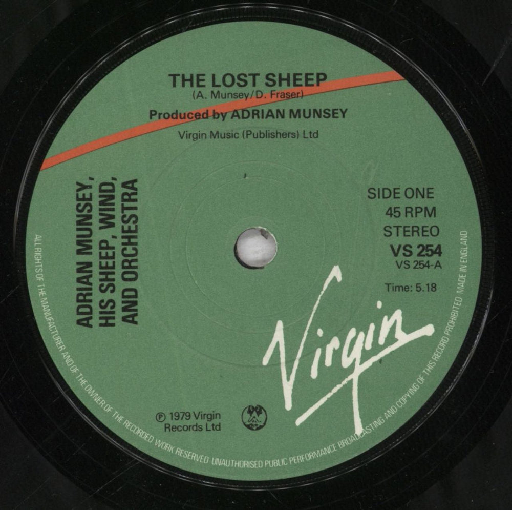 Adrian Munsey The Lost Sheep UK 7" vinyl single (7 inch record / 45) 7V307TH841676