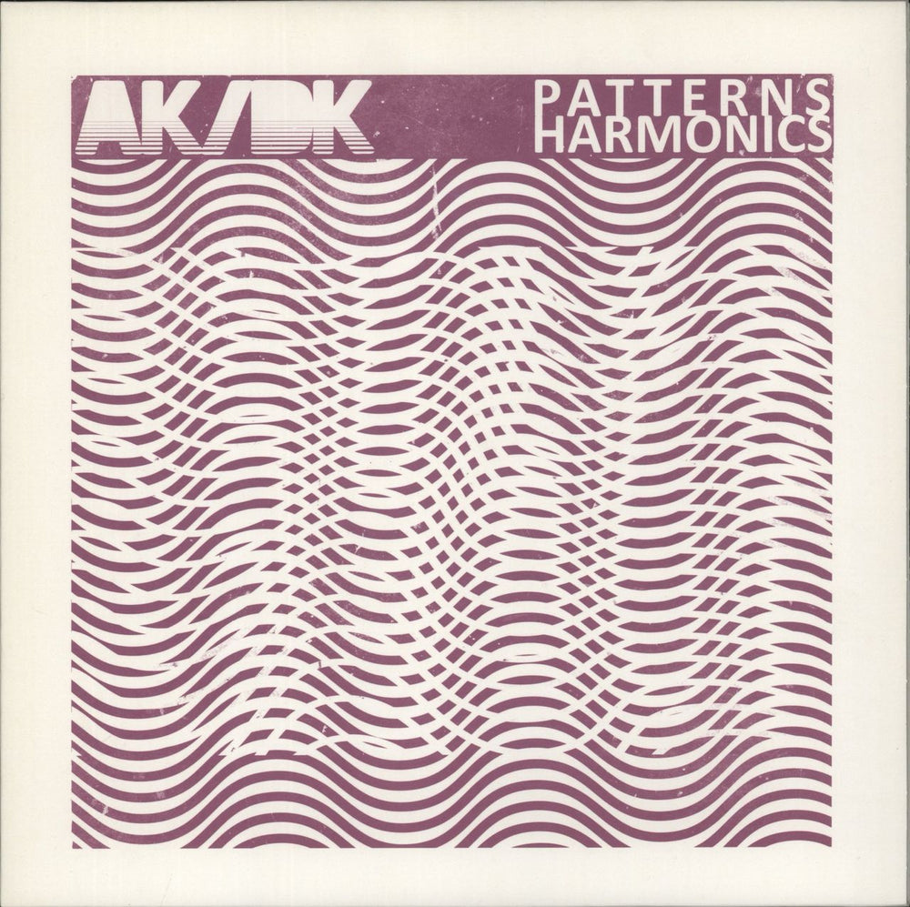 AK/DK Patterns/Harmonics - White Vinyl UK Promo vinyl LP album (LP record) LME009LP