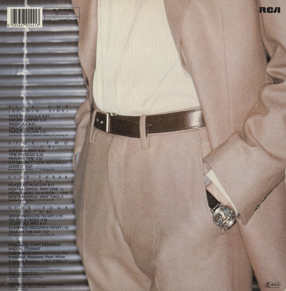 Al Stewart Indian Summer / Live - Barcoded Sleeve German 2-LP vinyl record set (Double LP Album) 035627014413