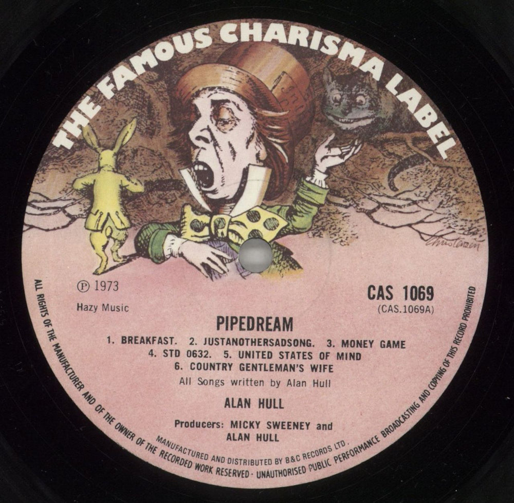Alan Hull Pipedream + Booklet - EX UK vinyl LP album (LP record) A/HLPPI516084