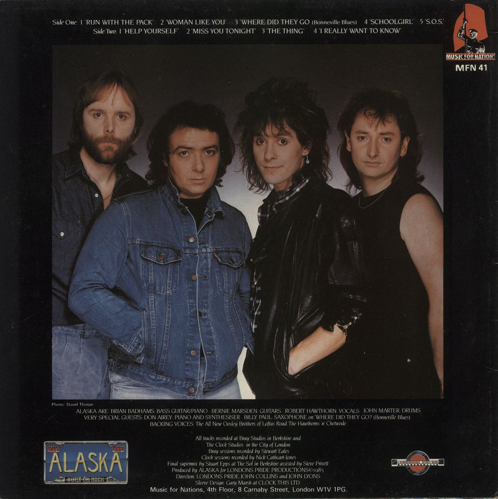 Alaska (UK) The Pack UK vinyl LP album (LP record)