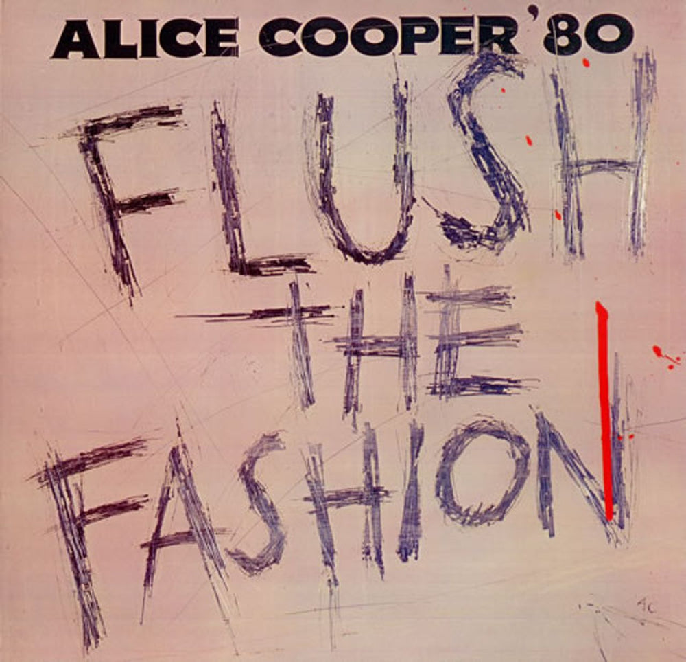 Alice Cooper Flush The Fashion UK vinyl LP album (LP record) K56805