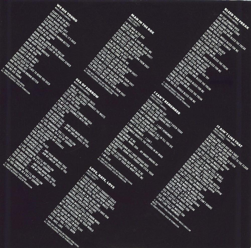 Alice In Chains Facelift + Inner - EX UK vinyl LP album (LP record)