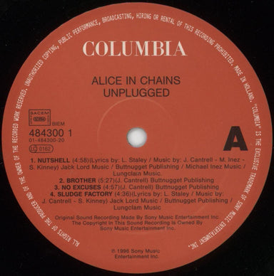 Alice In Chains Unplugged Parts 1 & 2 UK 2-LP vinyl record set (Double LP Album) AIC2LUN101499