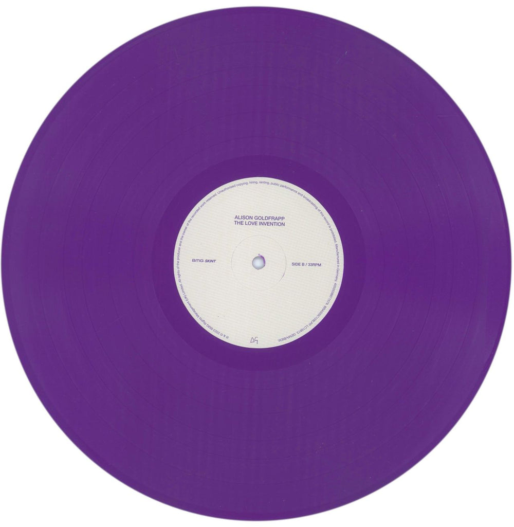 Alison Goldfrapp The Love Invention - Purple Vinyl - Assai Records - Autographed UK vinyl LP album (LP record) 5TQLPTH870273