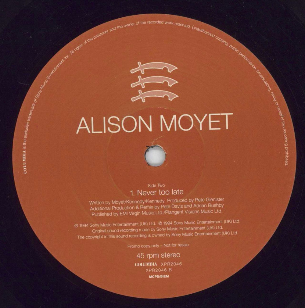 Alison Moyet Getting Into Something UK Promo 12" vinyl single (12 inch record / Maxi-single) MOY12GE48203