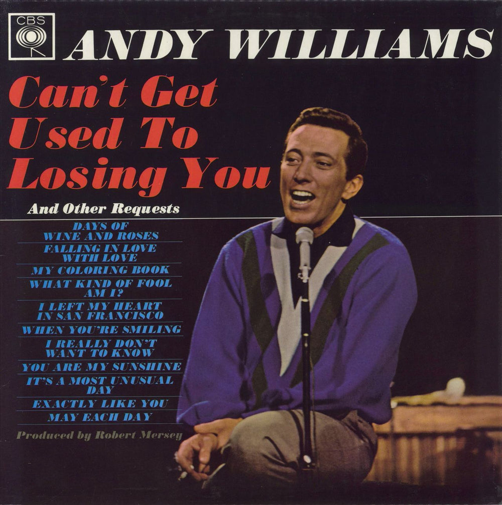 Andy Williams Can't Get Used To Losing You - Stereo - 2nd UK vinyl LP album (LP record) SBPG62146
