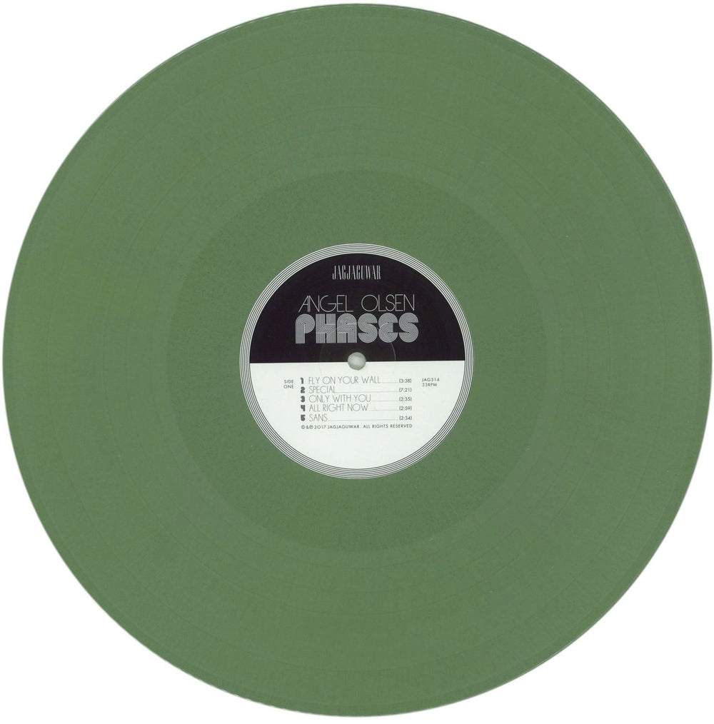 Angel Olsen Phases - Olive Green Vinyl US vinyl LP album (LP record) O4LLPPH865052