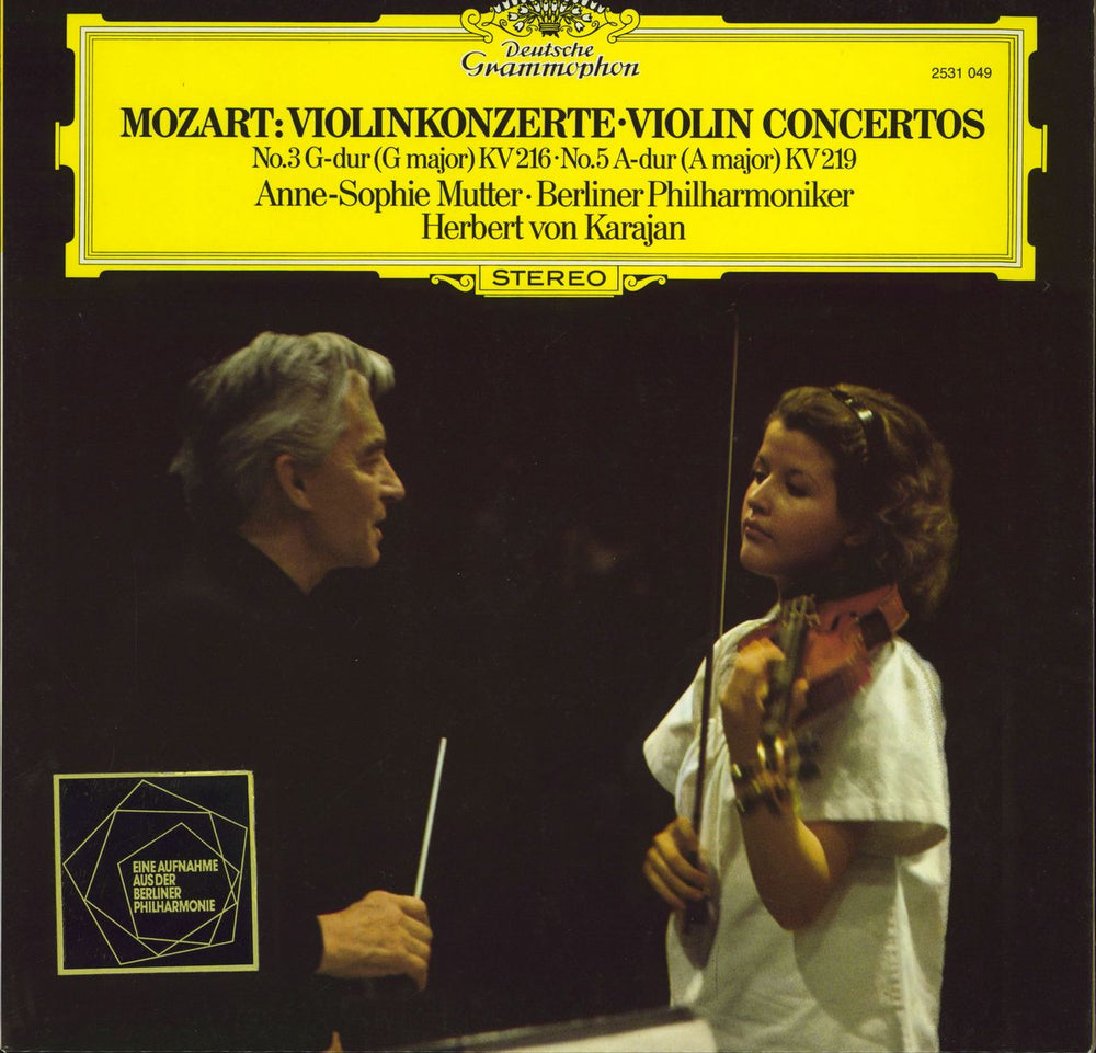 Anne-Sophie Mutter Mozart: Violin Concertos German vinyl LP album (LP record) 2531049