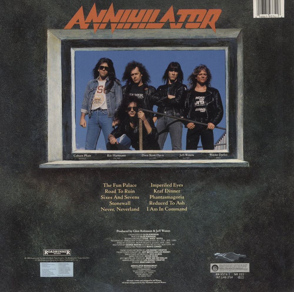 Annihilator Never, Neverland Dutch vinyl LP album (LP record) 016861937416