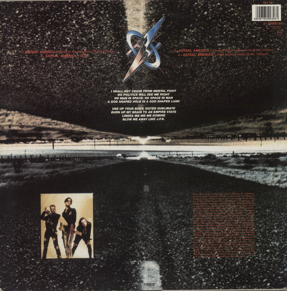 Apollo 440 Astral America UK 12" vinyl single (12 inch record / Maxi-single) 5099765993264