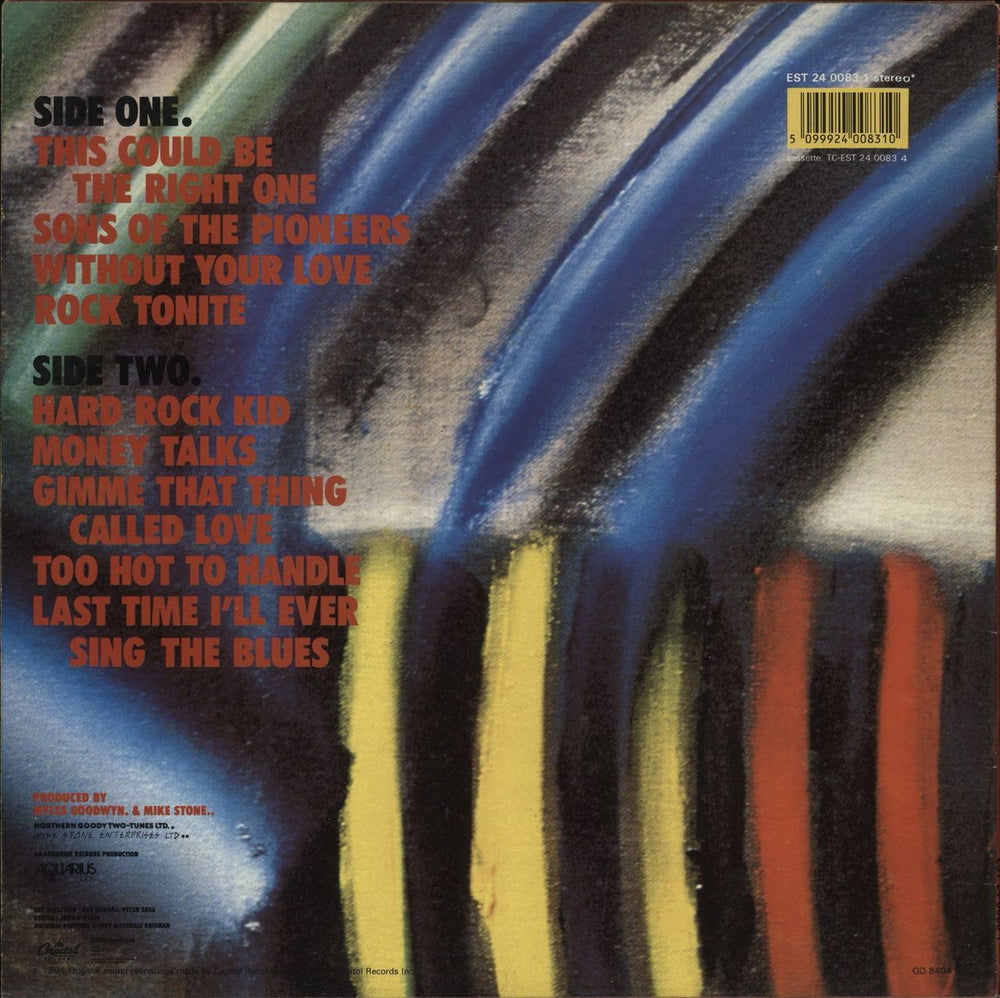 April Wine Animal Grace UK vinyl LP album (LP record)