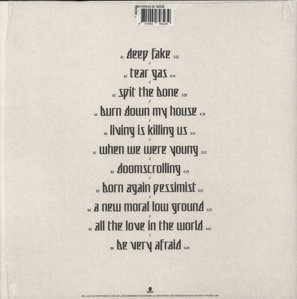 Architects The Classic Symptoms Of A Broken Spirit - Eco Mix Vinyl - Autographed Dutch vinyl LP album (LP record) 8714092793239