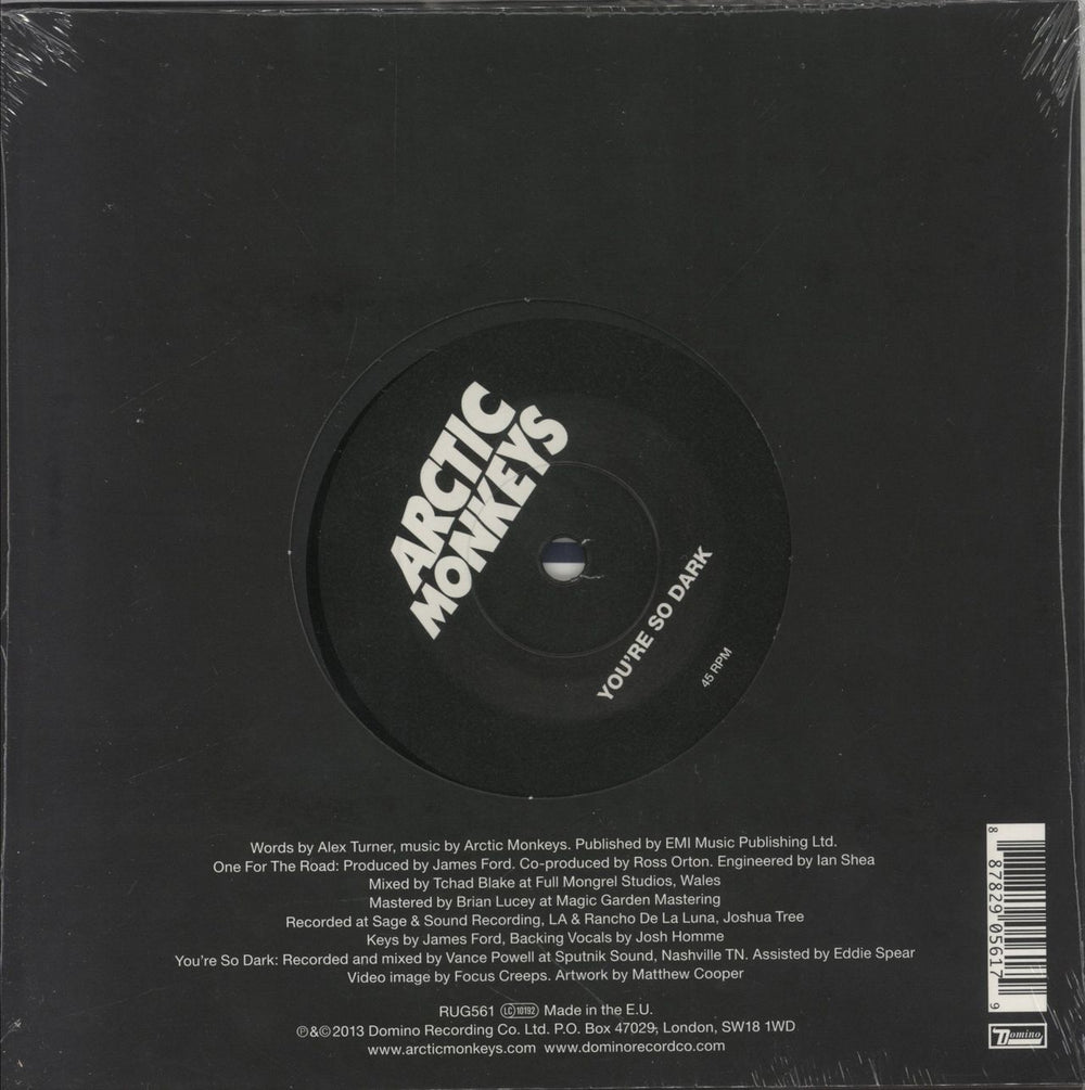 Arctic Monkeys One For The Road - Sealed UK 7" vinyl single (7 inch record / 45) 887829056179