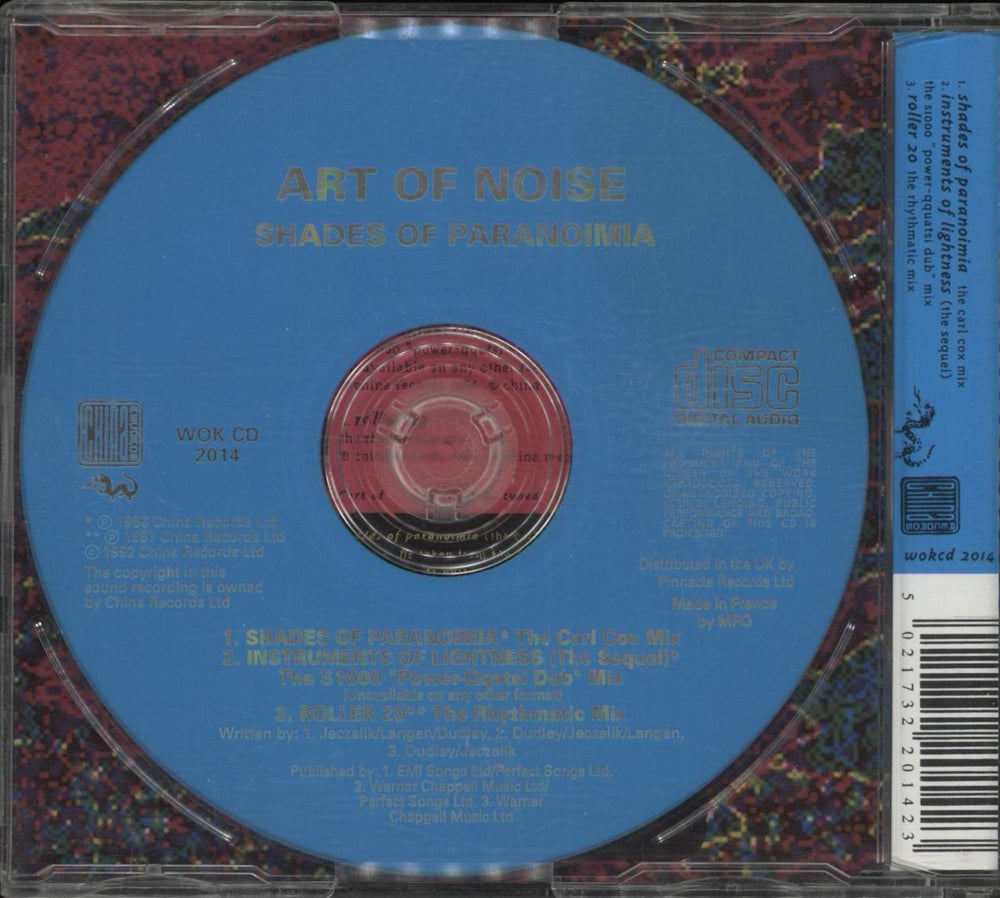 Art Of Noise Shades Of Paranoimoa UK CD single (CD5 / 5") 5021732201423