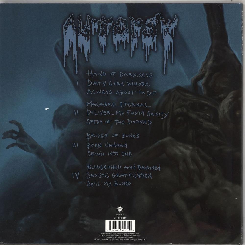 Autopsy Macabre Eternal UK 2-LP vinyl record set (Double LP Album) 801056831712