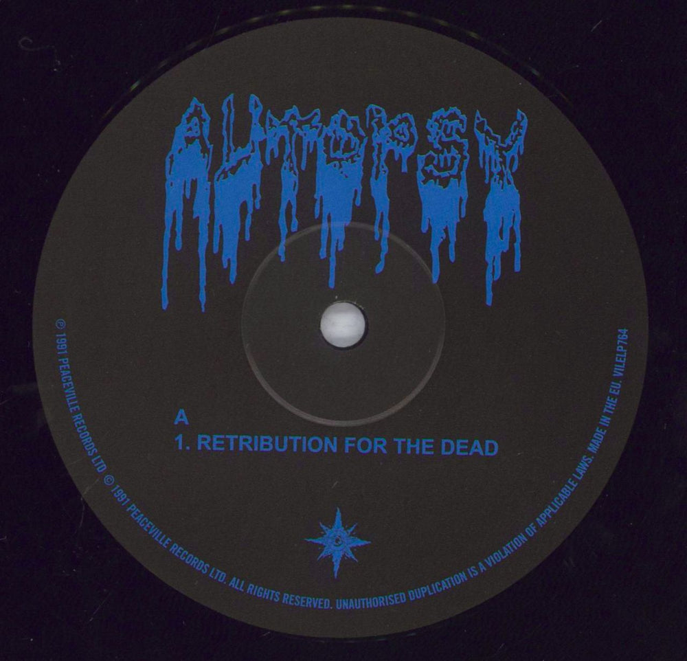 Autopsy Retribution For The Dead - 180g UK 12" vinyl single (12 inch record / Maxi-single) A6S12RE833091