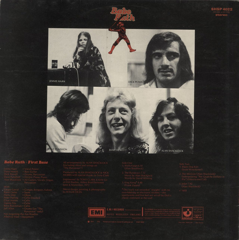 Babe Ruth First Base - 1st UK vinyl LP album (LP record)