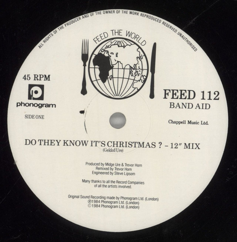 Band Aid Do They Know It's Christmas Japanese 12" vinyl single (12 inch record / Maxi-single) AID12DO133835