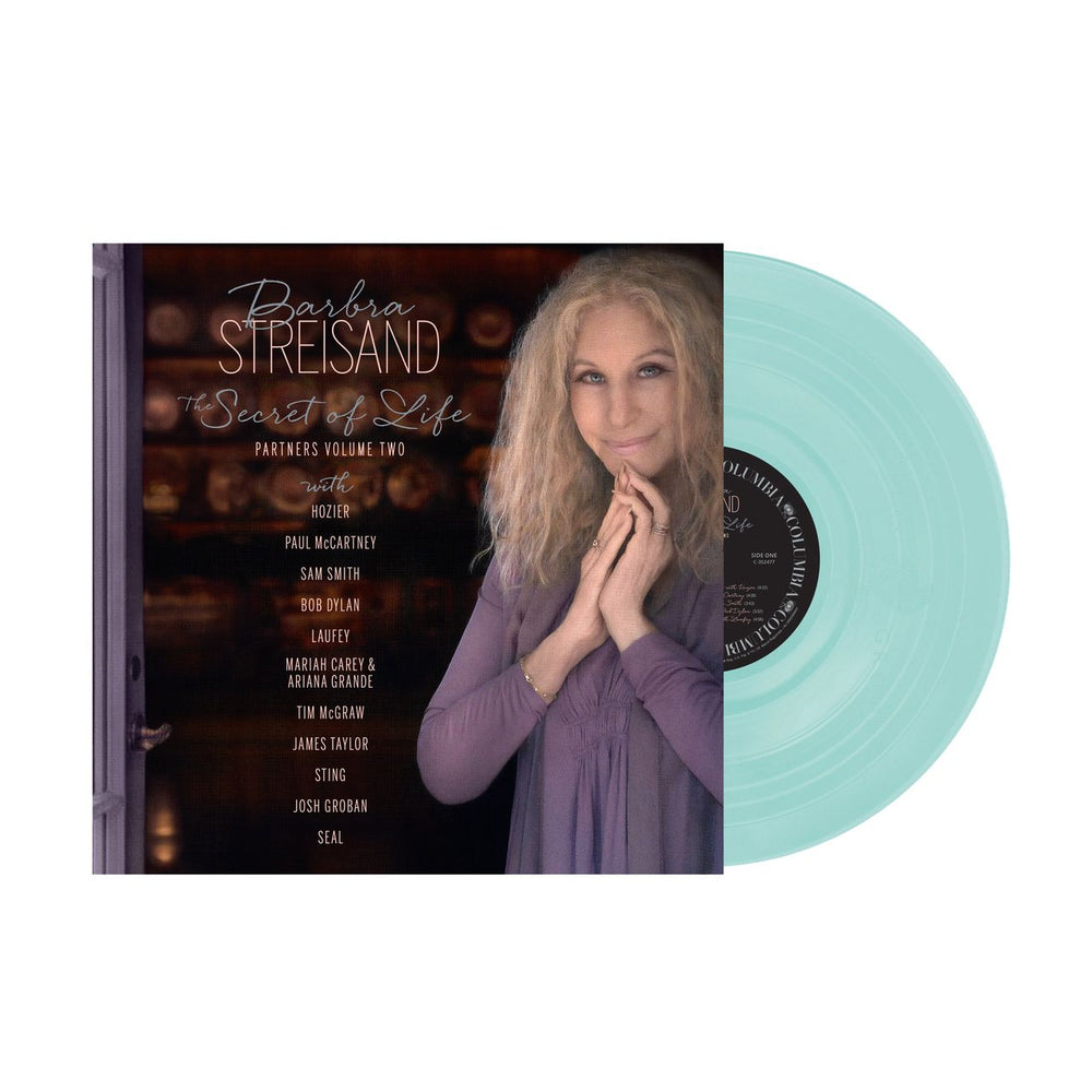 Barbra Streisand The Secret Of Life: Partners, Volume 2 - Aqua Vinyl - Sealed UK vinyl LP album (LP record) 198029412215