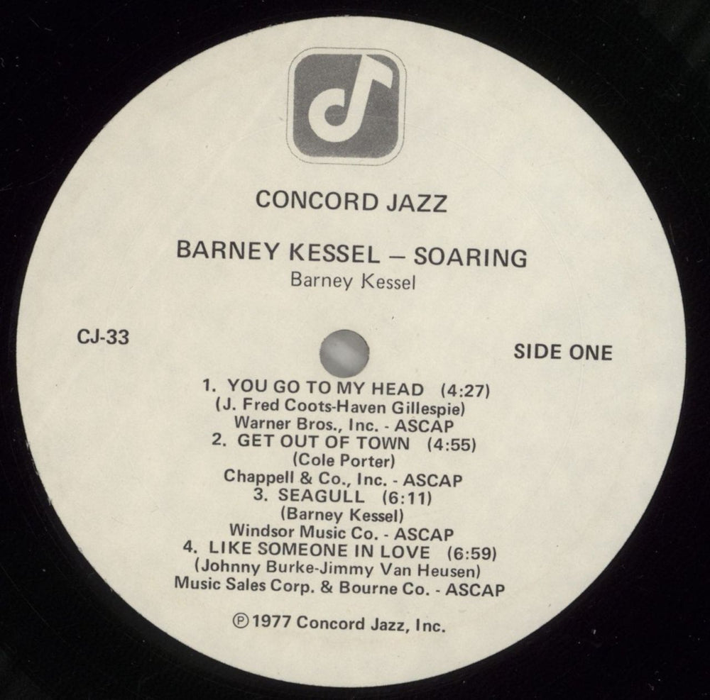 Barney Kessel Soaring US vinyl LP album (LP record) BC0LPSO533355