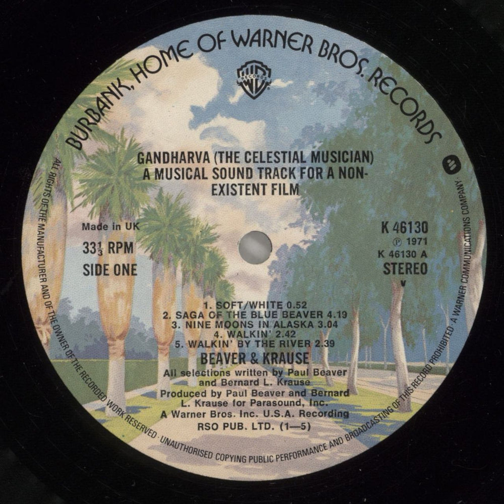 Beaver & Krause Gandharva - 2nd UK vinyl LP album (LP record) B&KLPGA675135