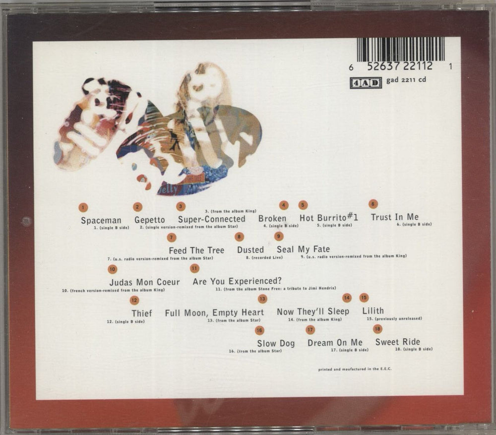 Belly Sweet Ride - The Best Of UK CD album (CDLP) 652637221121