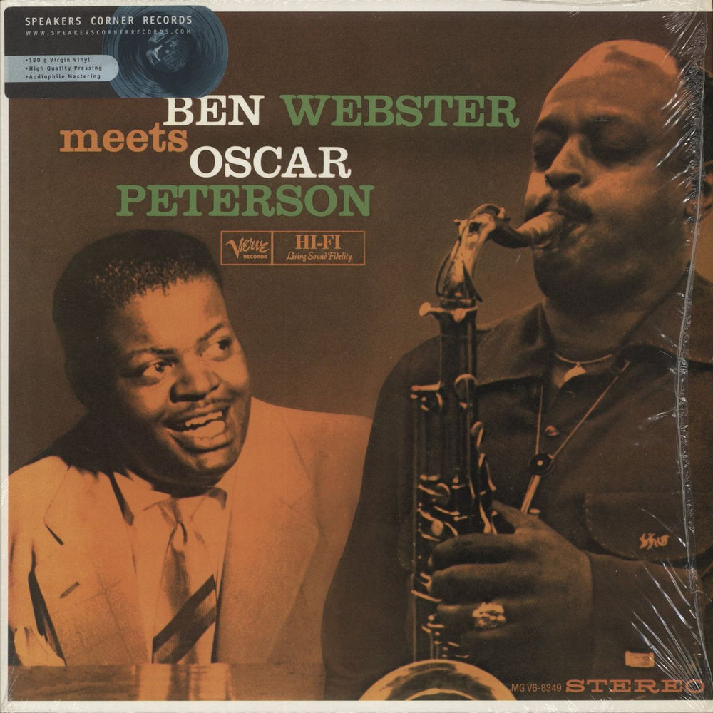 Ben Webster Meets Oscar Peterson - 200gm - Shrink German vinyl LP album (LP record) MGV6-8349