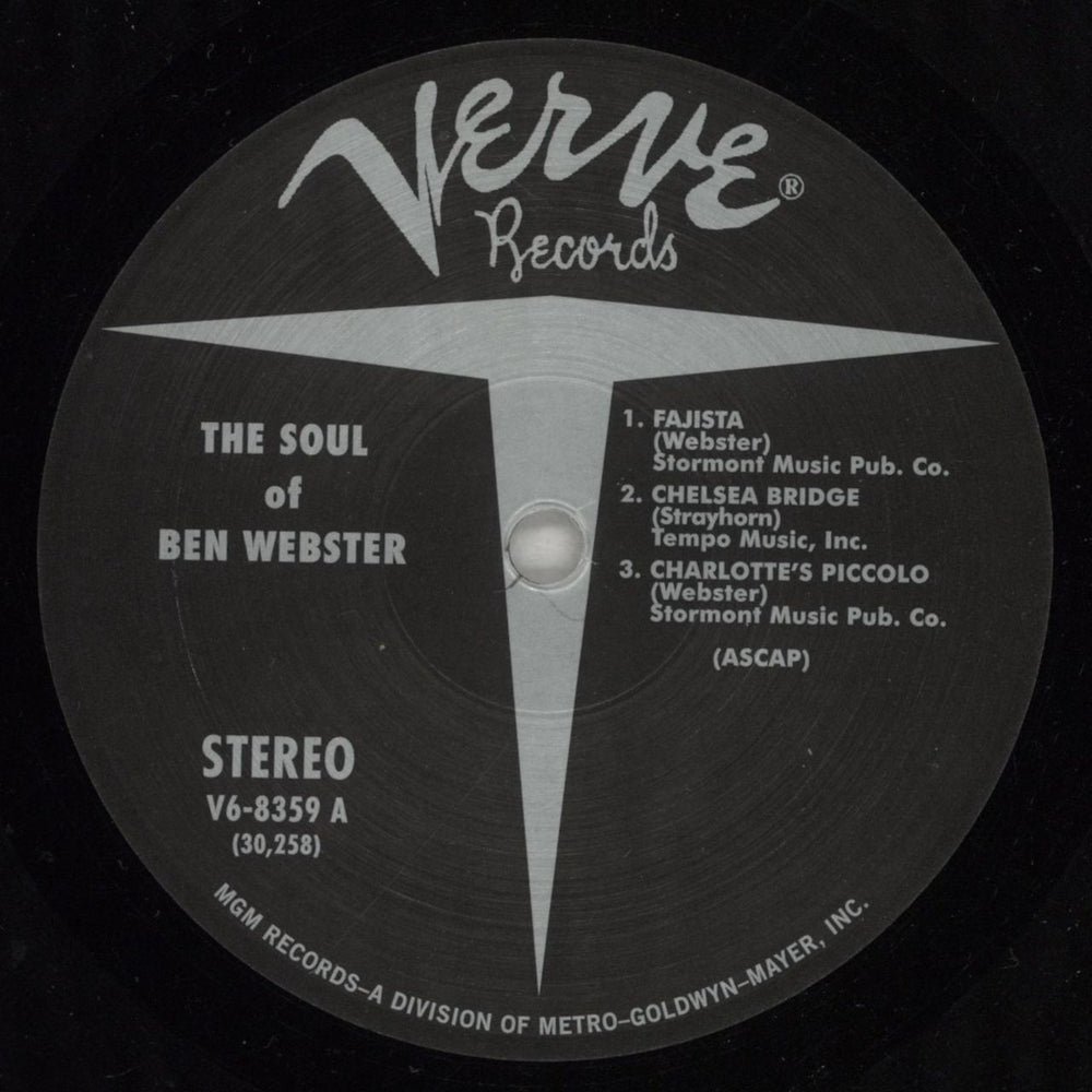 Ben Webster The Soul Of Ben Webster - 180gm Vinyl - Shrink US vinyl LP album (LP record) BNWLPTH878656