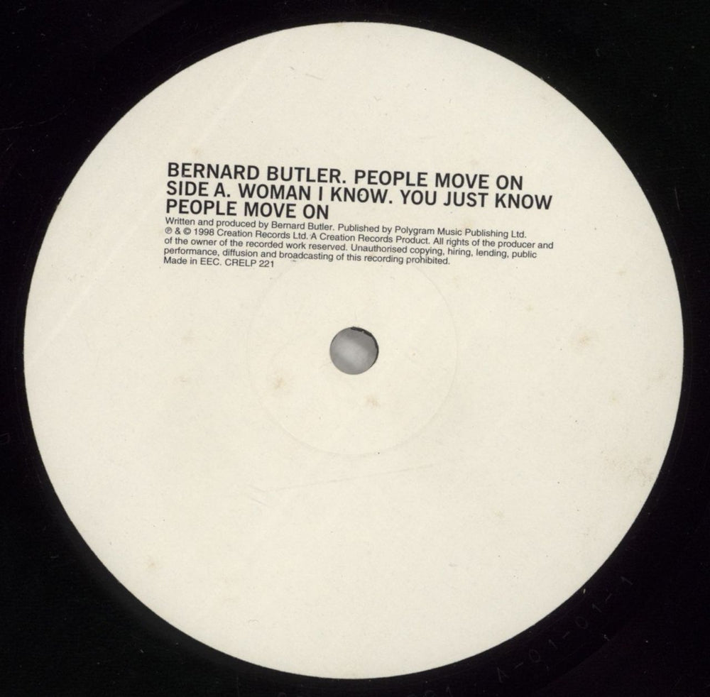 Bernard Butler People Move On - VG UK 2-LP vinyl record set (Double LP Album) BEB2LPE880747