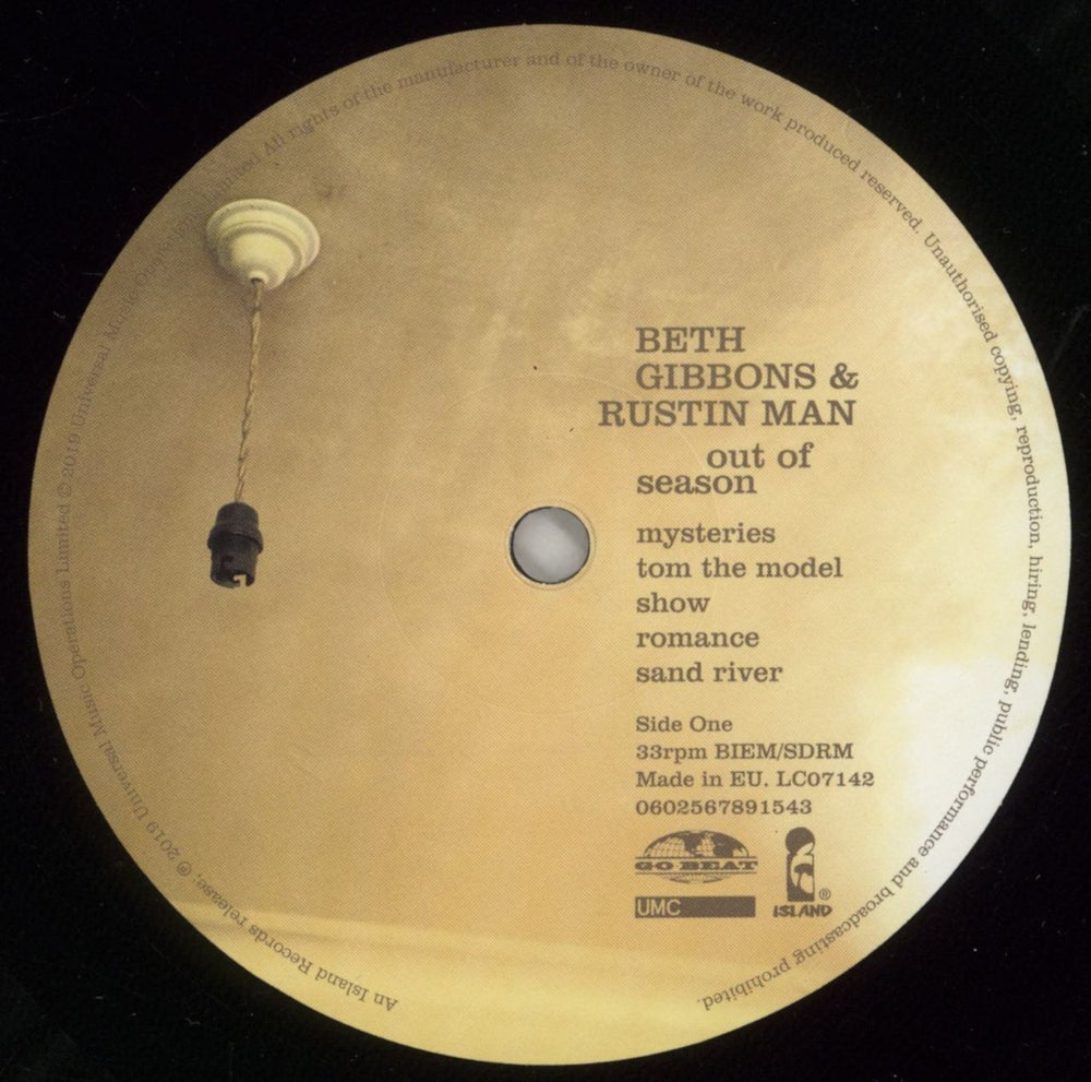 Beth Gibbons Out Of Season UK vinyl LP album (LP record) BTGLPOU874918