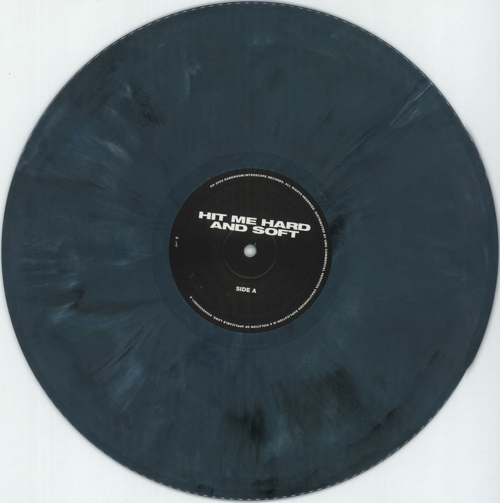 Billie Eilish Hit Me Hard And Soft - Eco Mix Blue Marble Vinyl + Autogrpahed Print UK vinyl LP album (LP record) 0NRLPHI881384