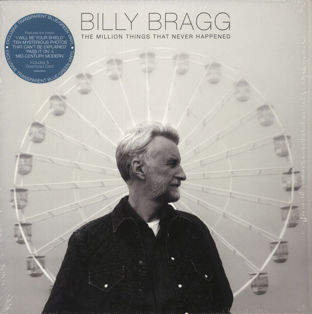 Billy Bragg The Million Things That Never Happened - Blue/Green Vinyl UK vinyl LP album (LP record) COOKLP802X