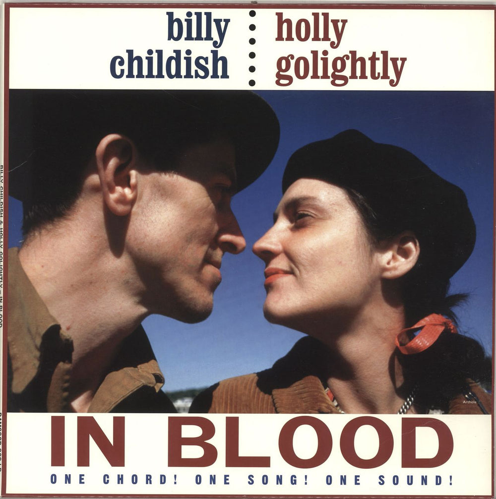 Billy Childish In Blood - Red & Black Splattered Vinyl UK vinyl LP album (LP record) DAMGOOD309-LP