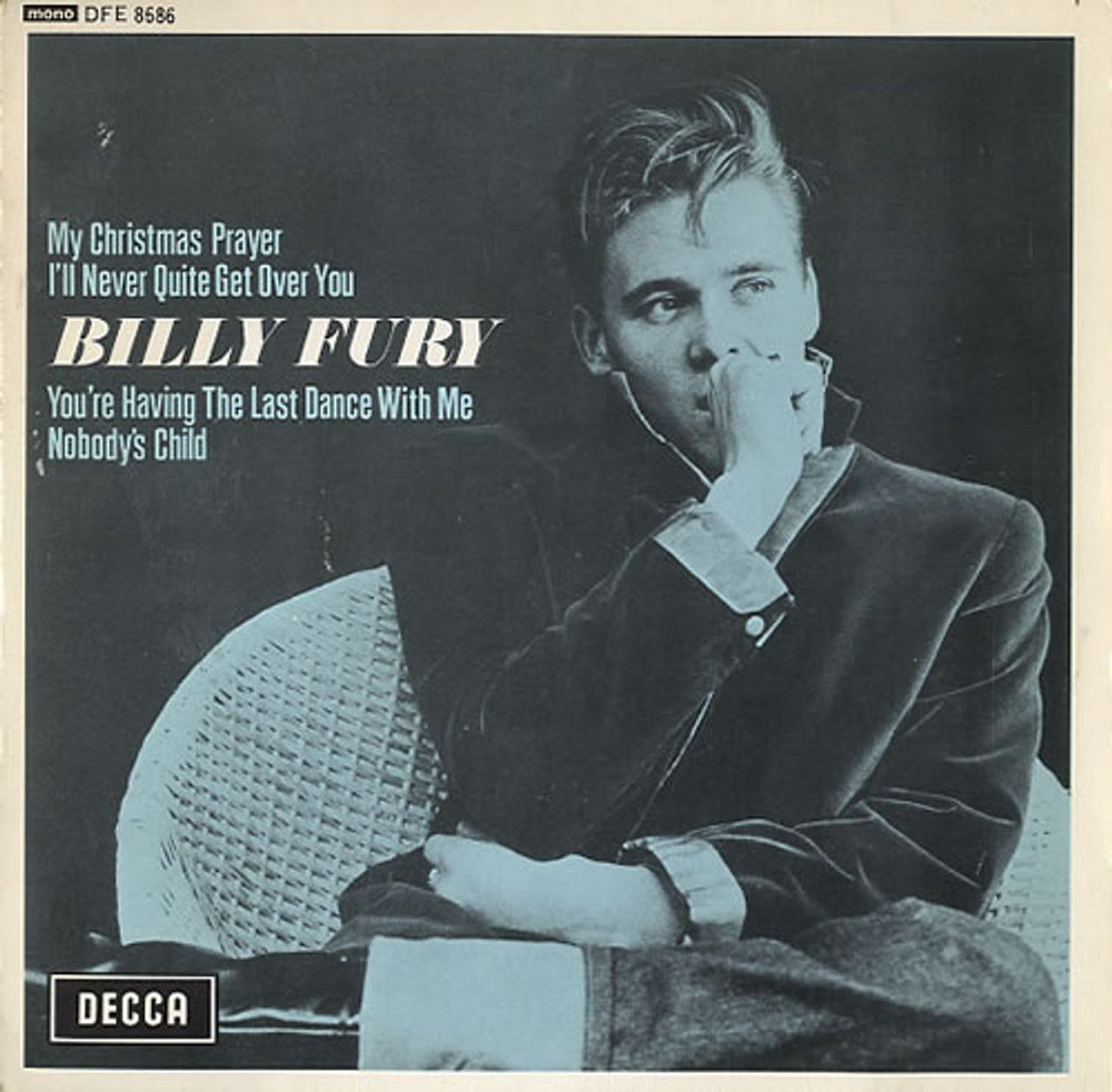 Billy Fury My Christmas Prayer EP UK 7" vinyl single (7 inch record / 45) DFE8686